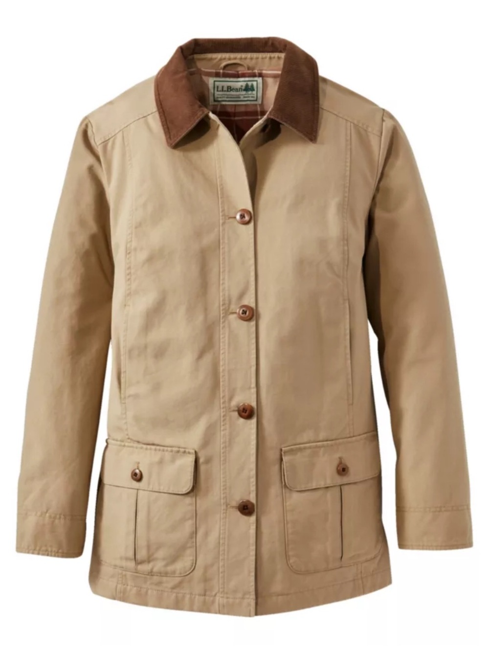 L.L. Bean Women's Adirondack Barn Coat, Flannel-Lined